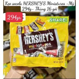 Socola hỗn hợp Hershey Miniatures A Little Something for Everyone Chocolate gói 294gr và 1550gr của Mỹ