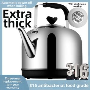 316 Stainless Steel Large Capacity Automatic Power-off Whistling Electric Kettle