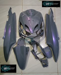 cover full body halus Yamaha mio smile warna nardo grey lembayung ungu