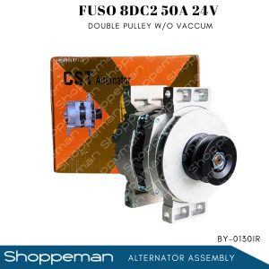 MITSUBISHI FUSO 8DC2 ALTERNATOR ASSEMBLY DOUBLE PULLEY WITHOUT VACUUM 50A 24V BY-0130IR