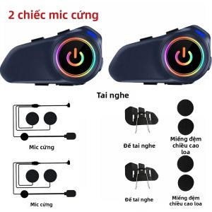 kebidumei | Bộ Đàm Bluetooth 5.4 Cho Mũ Bảo Hiểm Xe Máy G1 Pin 1000mAh Thời Gian Chờ Lâu Dành Cho 2 Người Lái Giao Tiếp Nội Bộ 500m
