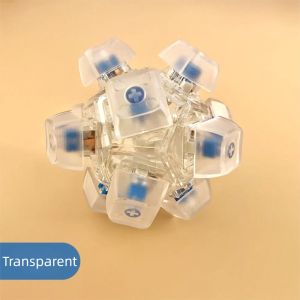 12 Keys Magic Ball Fidget Keychain DIY Keyboard Keycap Finger Keyboard Cap Pass The Time Relief Stress Clicker Toy Adult