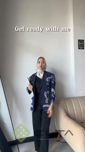 Jas tenun motive kalimantan sarawak pria dan wanita blazer pria