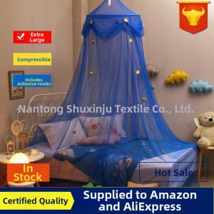 Easy-to-Install Europian Style Star Dome Canopy Mosquito Net for Children