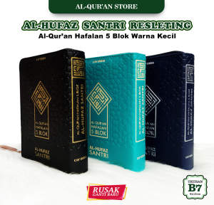 Al Quran Al Hufaz Santri Resleting Ukuran Kecil Alquran 30 Juz Lengkap Tajwid Warna Warni Untuk Hafalan