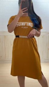 4896 Surf Cotton Import Midi Dress