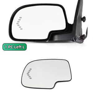 Heated LED Side Door Mirror Glass For Chevy Chevrolet Avalanche Silverado Suburban Tahoe 1500 3500 2003-2007