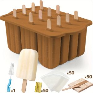 Popsicles Molds 12 Pieces Silicone Popsicle Molds Easy-Release BPA-free Popsicle Maker Molds Ice Pop Molds Homemade Popsicle
