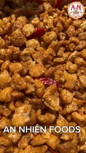 Túi xá 1 KG- Tóp mỡ liền da sốt mắm hành (đậm vị- có video)