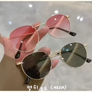 Classic Retro Cermin Mata Hitam Sunglasses Anti UV Bingkai Logam Ringan Klasik Berkualiti Selesa Dipakai Uniseks Outdoor Travel Driving