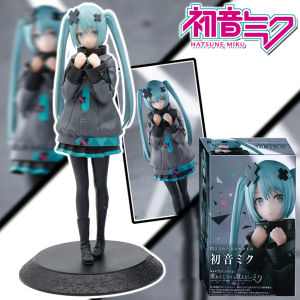 Bandai | In Stock Hatsune Miku In A World With Closed Windows Collectible Anime Action Cute Miku Figures Model Doll Toys Christmas Gifts
