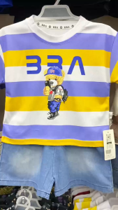 Terno for Kids Boy Cute Stripes Modern Style Outfit 1-5yrs old E112