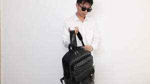 Tas Ransel Pria Hitam Kenric GLD031B5: Desain Stylish & Kulit Kekinian Terbaru