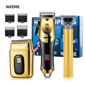 Bộ Dụng Cụ Cắt Tóc 3 Trong 1 Sạc USB Cho Nam Máy Cắt Tóc Không Dây & Bộ Tỉa Râu Dùng Được Ở Nhà/salon Quà Tặng Kèm Nhiều Đầu Cắt