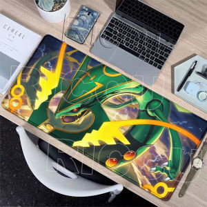 Potdemiel | Large Mouse Pad PC Gamer Cabinet Keyboard Office Desk Mats P-pokemon Rayquaza Gaming Accessories Table Rubber Base Mice Playmats