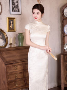 Elegant Chinese Style Cheongsam Dress Spring Summer
