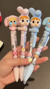 [MY STOCK]Crybaby Pen Labubu Pen Pop Bead Pen Ballpoint Pen Cute Pen Manik Skullpanda PopMart Dimoo Hirono Molly Twinkle-Twinkle