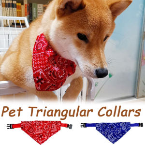 Adjustable Triangular Bandage for Pet Dog Cat Washable Scarf Bandana Collar Bibs Cat Neck Decor