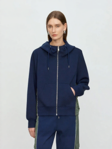 URLAZH | Spring New Arrival Color Block Brushed Casual Hooded Jacket Female