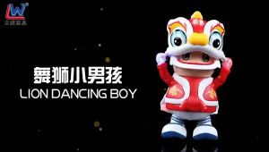 (free battery) lion dance head dancing toys
