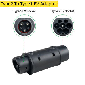 Bộ Chuyển Đổi Bộ Sạc Isigma 32A EV Type2 IEC62196-2 Sang Type1 SAEJ1772 GBT 22KW Để Sạc Xe Điện