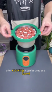 Mini Rice Cooker 1.2L Non-Stick – Electric Cooker for 1-2 Persons Easy to Use Cook/Warm Function