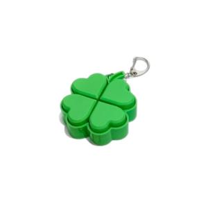 Four Leaf Clover Pop It Keychain Silicone Light Up Fidget Toy for ADHD Anxiety Relief Adults Backpack Charm Party Favor Presents