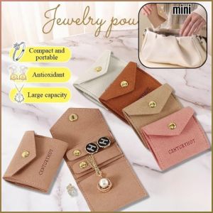 Jewelry Box Dustproof Mini Jewelry Bag Portable Practicality Storage Soft Storage Cleaning Life