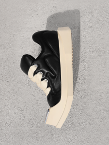 Ancient Napa Leather Thick Bottom Heightening Square Head Casual Shoes Men Women Low Top Glue Wearing Rubber Sole