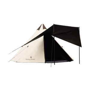fantasy garden | Dual Door Black Glue Pyramid Shaped Tent