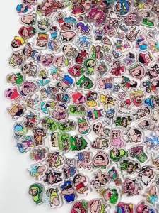 Bandai | Crayon Shin-chan Acrylic Chips Một Lớp 2cm Hoạt Hình Hàng Hóa Cho DIY Tạp Chí Shaker Charm Cosplay Đạo Cụ Dành Cho Độ Tuổi Từ 14 +