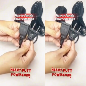Male To Female National Standard Plug In Power Cord Extension Cable Heavy Duty Black & White Pure Copper Wire Core High Power Flame Retardant 2m 5m 8m Sizes Available