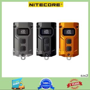 NITECORE TINI3 EDC Keychain Light Mini Multiple Temperatures Color Flashlight USB-C Rechargeable 600 Lumens Lithium Ion Battery