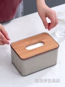 Tempat Penyimpanan Tissue Transparan & Kotak Tisu Estetik Minimalis