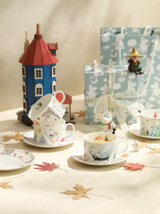 LOTUS BLUE | Luxury Bone China Cup and Saucer Gift Set