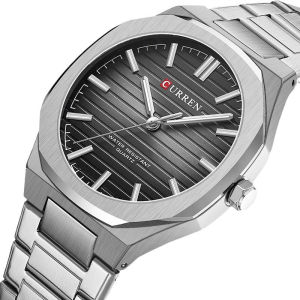 Curren 8456 Luxury New Fashion Quartz Watch Business Stainless Steel Strap Night Light 3ATM Waterproof Mens Watch reloj hombre