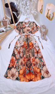 Vietnam padded dress / Women padded dress / Dress for women with belt