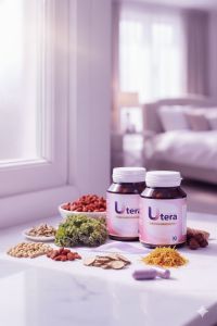 ยูเทอร่า(Utera) ผลิตภัณฑ์เสริมอาหารผู้หญิงวัยทอง นอนไม่หลับ ร้อนวูบวาบ ผิวแห้ง ของแท้100%