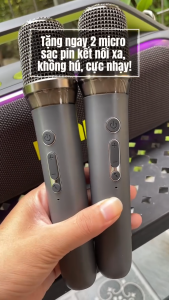 Loa Karaoke KIMISO KMS 809 Pro Tặng Kèm 2 Micro Cao Câp Loa KMS-809 Pro Thiết Kế Cực Đẹp Công Suất 60W Dễ Sử Dụng