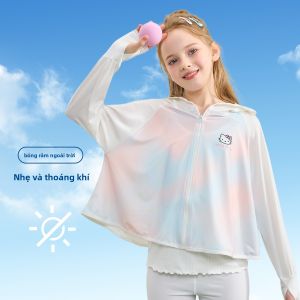 Hello Kitty | Sun Protection Breathable Childrens Hooded Coat