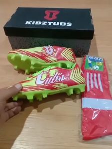 KIDZTUBS Paket Komplit Sepatu Futsal Anak & Tas Skin