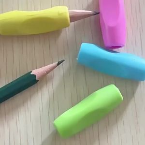 Silicone Pencil Grips 5/10pcs Posture Correction Pen Holders For Kids & StudentsAdjustable HolderRandom Colors