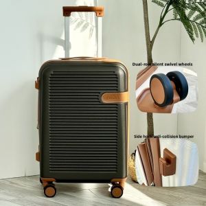 Lightweight Travel Suitcase Womens Carry-On Luggage with Password Lock Universal Wheels Expandable 28 Inch Check-In Bag