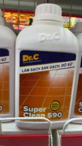 Nước Tẩy Đa Năng Vệ Sinh Sàn Nhà Super Clean S90 DR.C 1000ml Làm Sạch Bề Mặt Sàn Thiết Bị Men Sứ