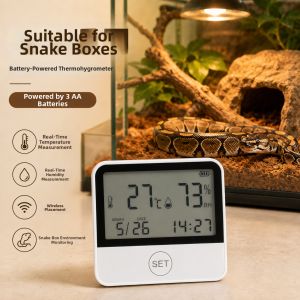 Crawling Pet Fish Tank Temperature Humidity Meter Electronic WiFi Remote Access