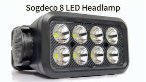 Motion Sensor Rechargeable Headlight Flashlight 8 LED Ultra Bright Headlights Fishing Headlamp Led Forehead Head Lamp Flashlighs