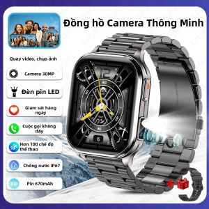 LIGE | Đồng Hồ Thông Minh LIGE Mới Với Pin 670mAh Camera 30W Pixel Gọi Điện Bluetooth Phát Nhạc Theo Dõi Thể Dục Cho Android iOS