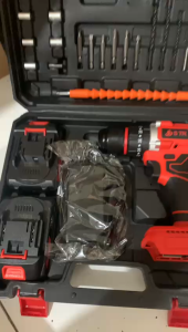 SET Bor Obeng Bor Bolak Balik 36 V Charger Cordless Drill - BOR BATRE 13MM TEMBOK BESI KAYU KOMPLIT