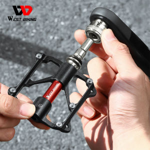Tây đi xe đạp xe đạp nhanh chóng phát hành bàn đạp với vòng khóa an toàn nhôm cnc hợp kim 3 vòng bi bàn đạp cho xe đạp gấp xe đạp đường trường