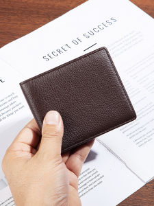 MEIFEI | Small Thin Leather Wallet with Photo Slot